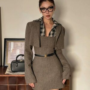 Set váy vest nữ cao cấp